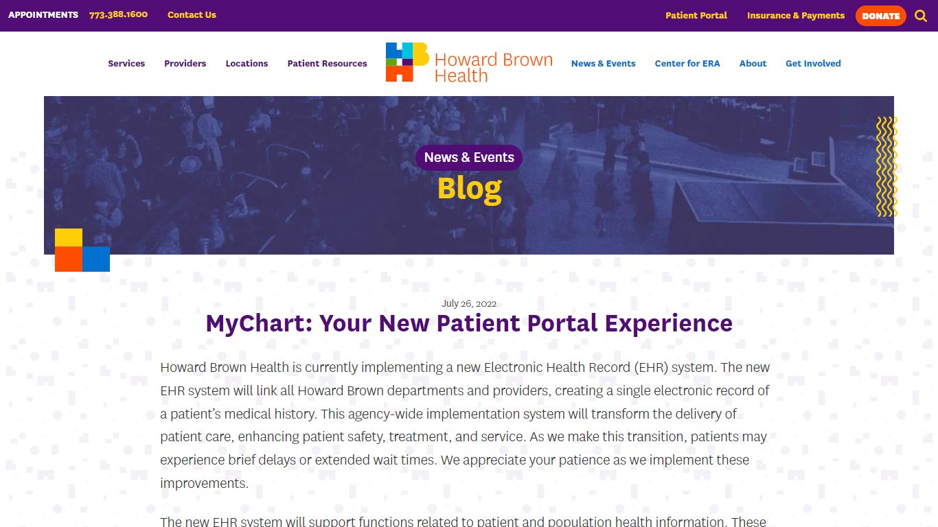 MyChart: Your New Patient Portal Experience - Howard Brown Health
